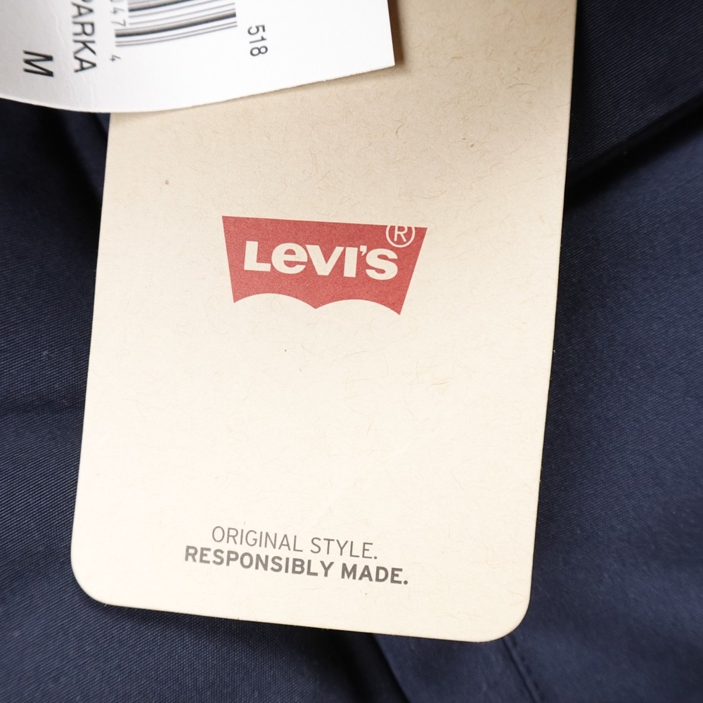 NEW Levis Jacket Mens M Blue Hooded Quilted Parka Insulated Puffer Chore Coat - Picture 4 of 13